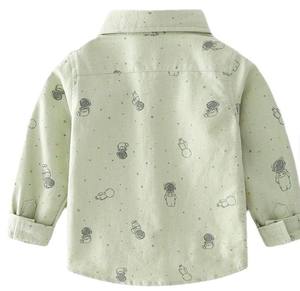 Camisa Casual de Manga Larga para Niños, de Alta Calidad, con Estampado de Dibujos Animados, 100% Algodón, para Verano - Product Image 3