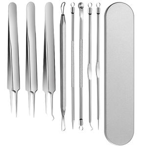 MEDSPO Stainless Steel <b>Blackhead</b> Remover Tools Kit Acne <b>Extractor</b> Set Long-Lasting Facial Care - Product Image 6