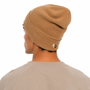 Gorro de punto para hombre con textura acanalada, ajuste elástico, cobertura cálida y tejido cómodo para el uso diario en invierno. - Product Image 3