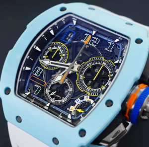 Montre mécanique sportive de luxe pour homme, automatique, squelette, 44 mm, de haute qualité, avec bracelet en caoutchouc, fabriquée en usine. - Product Image 4