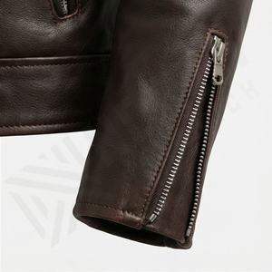 Veste de motard en cuir véritable pour homme NAI-0441B, de haute qualité, décontractée et élégante pour l'hiver, article de vêtement en gros, couleur personnalisable - Product Image 6