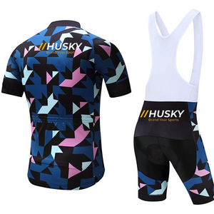 Jersey de Ciclismo Personalizado Azul de Manga Corta, Ecológico, 100% Poliéster, Unisex, Alta Elasticidad, Logotipo Frontal - Product Image 1