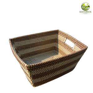 Cesta de algas marinas ECO GREEN, bolsas de almacenamiento flexibles de algas marinas, organizador/almacenamiento de algas marinas, hecho a mano, rectangular - Product Image 4