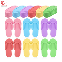 Pantuflas Desechables de Espuma EVA para Pedicura, Chanclas Sólidas para Spa, Salón de Uñas, Hotel, Ligeras, Lavables, para Todas las Temporadas
