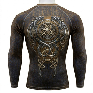 Fabricante Mayorista de Rashguards Unisex para MMA, BJJ y Grappling, Sublimados, Transpirables, Antibacterianos y de Secado Rápido, Manga Corta - Product Image 6