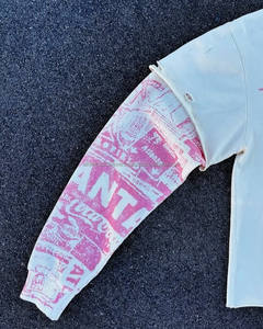 Camiseta personalizada de manga larga de doble capa de algodón 100% informal para hombre, camiseta transpirable con cuello antiarrugas - Product Image 6