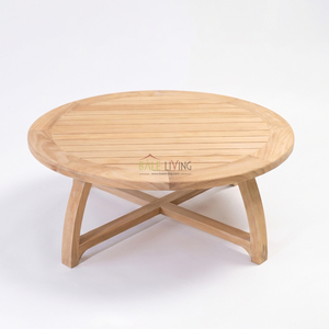 Makalu <b>Round</b> Wood Coffee <b>Table</b> Modern <b>Garden</b> High Quality Teak Handmade Furniture Outdoor - Product Image 1