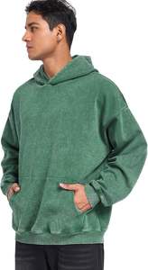 Sudadera con Capucha de Algodón Teñido Personalizada, Estilo Urbano Vintage, Marca Privada, Fabricante Mayorista OEM ODM - Product Image 3