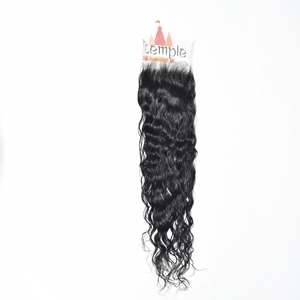 Cabello Humano Natural Remy Indio Virgen 4x4 HD con Cierre, Ondulado Profundo Suelto, Doble Trama Procesada a Máquina, Sin Color - Product Image 2