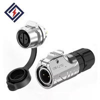 Connecteur d'alimentation circulaire LP12 à 2/3 broches, tout métal, étanche IP67, à bornes à vis, pour connexion de câble d'alimentation, directement de l'usine