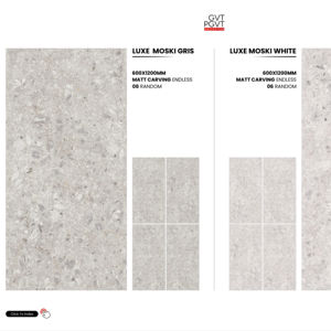 Azulejo de Porcelana de Alta Gama, 24x48 Pulgadas, Superficie Mate Tallada, Diseño Moderno de Lujo para Pared y Piso - Product Image 1