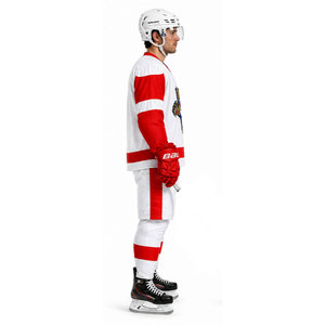 Camiseta de Hockey sobre Hielo de los Florida Panthers para Hombre, Blanca y Roja, Sublimada, Cuello en V, Manga Larga, Transpirable, Corte Regular, Ropa para Adultos - Product Image 4
