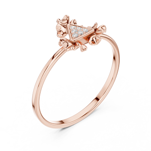 Anillo de Lujo con Diamantes Cultivados en Laboratorio, Certificados por IGI, con Engaste de Bisel y Diseño de Racimo |   Anillo Clásico Moderno de Oro Fino de 18K de la Mejor Calidad para Fiestas - Product Image 4