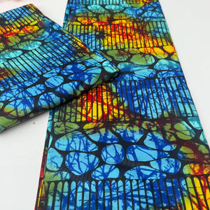 Tout nouveau tissu de coton imprimé à la cire personnalisé du Maroc pour robes, chemises, sacs, artisanat de mode avec service OEM Hitjem Export - Product Image 1