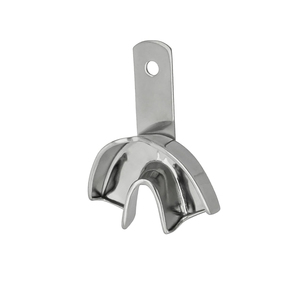 Bandejas de Impresión Dental de Acero Inoxidable Hechas a Mano en Pakistán - Bandejas Reutilizables de Alta Calidad con Agarre Ergonómico y Perforadas para Prótesis Dentales - Product Image 5