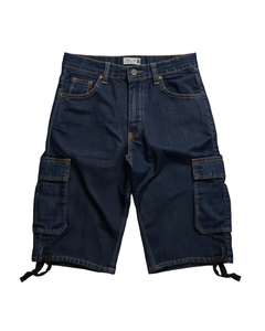 Pantalones Cortos de Mezclilla Cargo de Seis Bolsillos para Hombre, Estilo Urbano Hip Hop, Cintura Media, Estilo Rústico, Ropa de Verano para Hombre - Product Image 2