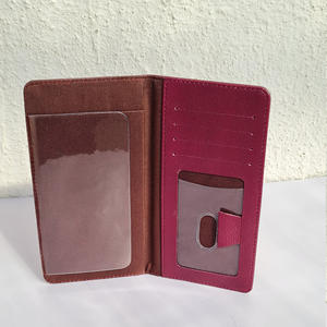 Portefeuille de chéquier en cuir PU avec logo personnalisé pour hommes et femmes Fermeture longue longueur ouverte avec fonction RFID et boucle pour stylo - Product Image 3