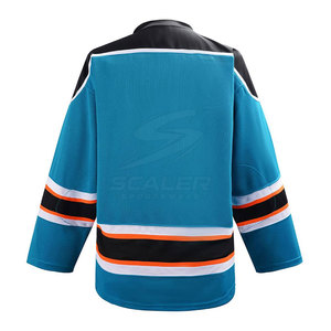 Maillot de hockey sur glace sur mesure grande taille avec matériau respirant et anti-humidité pour uniforme d'équipe extérieure et de club – Vente en gros - Product Image 2