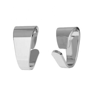 Base para Colgante de Joyería Grande y Pequeña, Plata de Ley 925, Base Abierta para Colgante, Suministros de Joyería, Fácil de Usar - Product Image 1