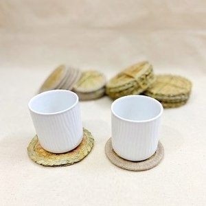 Wholesale Rattan Wicker Coasters <b>Mats</b> and Pads for Tea <b>Cups</b> Coffee Shops OEM Custom Logo for Restaurant Hotel - Product Image 4