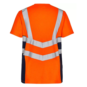 เสื้อยืดทำงานก่อสร้างแขนสั้นสะท้อนแสงสำหรับผู้ชาย ผ้าฝ้าย 100% จากโรงงานโดยตรง - Product Image 6