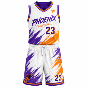 Maillot de basket-ball sans manches personnalisé de haute qualité avec short assorti pour les tournois - Product Image 1