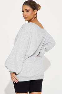 Wholesale Women Oversized Sweatshirt Casual Streetwear Pullover <b>Top</b> Custom Fashion Apparel Supplier USA Market - Product Image 5