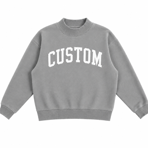 Sudadera Oversize de Cuello Alto para Mujer, Tejido Suave, Cómoda, Ecológica, Invierno, Otoño, Colores Sólidos, Servicio OEM - Product Image 1