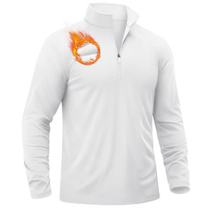 Sudadera personalizada para hombre con cremallera de un cuarto, cuello alto, de algodón tejido y forro polar, suministro directo de fábrica, MOQ bajo, talla personalizada, envío mundial - Product Image 1