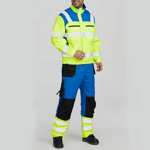 long sleeve reflective safety <b>overall</b> work suits feature uniforms coverall Anti-Static Anti-flame <b>Waterproof</b> Welded safety ove - Product Image 3