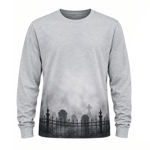 Men Halloween Party <b>Festival</b> Graphic Sublimation Polyester Long Sleeve <b>T</b> <b>Shirt</b> Crewneck Holiday Rash Guard Top - Product Image 3