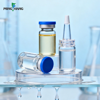 Lyophilisation sèche au gel clair 2ml 5ml 10ml bouchon en caoutchouc bouchon en aluminium flacon en verre pharmaceutique