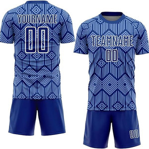Tenue de football personnalisée à prix d'usine, imprimée par sublimation, respirante, ensemble maillot et short d'entraînement - Product Image 1