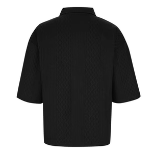 Wholesale <b>Men's</b> High Quality Casual Short Sleeve for <b>Shirts</b> Custom Logo Embroidery Knitted 100% Cotton Anti-Pilling All Season - Product Image 3