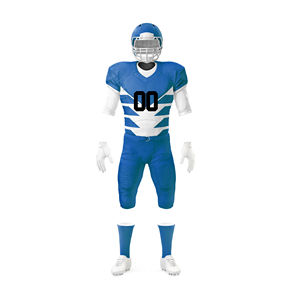 Cette tenue de football américain de haute qualité présente un logo personnalisé pour les marques professionnelles via notre exportateur en gros. - Product Image 1