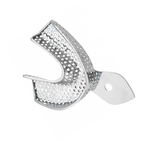 Plateau d'empreinte perforé pour mâchoire inférieure, en acier inoxydable de taille moyenne, instrument chirurgical dentaire pour des empreintes précises - Vente chaude - Product Image 6