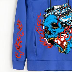 Sudadera con Capucha Verde Oliva con Estampado de Danza Urbana All That Jazz, con Ilustraciones Vibrantes y un Estilo Urbano Moderno - Product Image 3