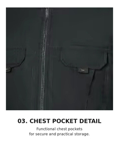 Chaqueta de Trabajo Industrial Acolchada, Ligera y Resistente al Viento |   T-BUC TL-301J(BK) OEM/ODM Marca Coreana - Product Image 6