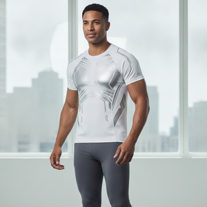Uniforme de Compresión Premium al por Mayor, de Secado Rápido, que Absorbe el Sudor, Traje de Entrenamiento para Hombre, con Logotipo Personalizado, Kit de Mallas Deportivas para Gimnasio - Product Image 5