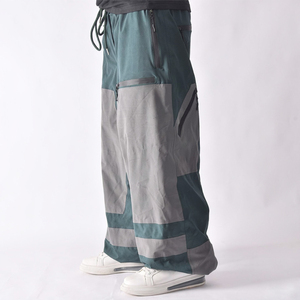 Pantalones de Esquí Impermeables y Resistentes al Viento, Talla Grande, Estampados, Estilo Cargo, Cierre de Cremallera, Bloques de Color, Nailon y Poliéster - Product Image 1