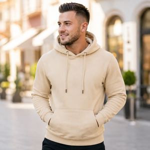 Sweat-shirts unisexes surdimensionnés en coton 450 g/m², style streetwear, décontractés, personnalisables, avec poche, écologiques, respirants, pour l'hiver - Product Image 6