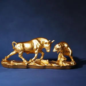 Premium Abstract Iron Sculpture Gravure Printing <b>Gold</b>-Plated Polished Animal Fountain Art Modern Luxury Interior Decor - Product Image 2