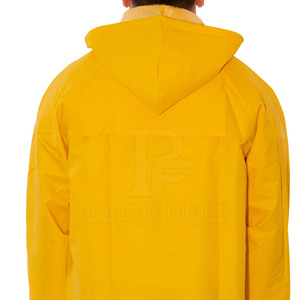 Premium Quality Wholesale <b>Men's</b> Hooded Overcoat <b>Rain</b> <b>Coat</b> Customized Long Sleeves Quick Dry Eco-Friendly Breathable - Product Image 5