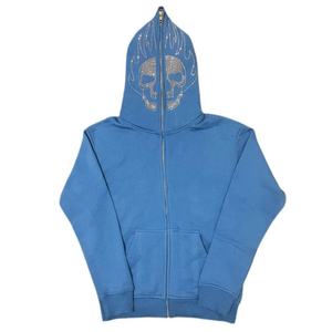 Sudadera con Capucha Personalizada 2025 Unisex para Hombre, Ecológica, Transpirable, de Forro Polar, Poliéster/Algodón, Cierre Completo, Detalle de Pedrería en el Bolsillo, Informal de Invierno - Product Image 1