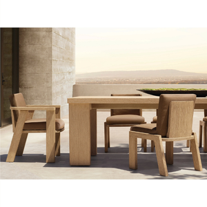 Chaise individuelle en teck au style moderne et épuré, idéale pour l'extérieur, durable et de bonne qualité - Product Image 6