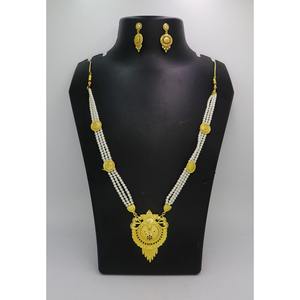 Indian Antique Jewelry <b>Gold</b> Plated Trendy Pure Brass Indian Bridal Wedding Wear Jewelry High Quality Necklace <b>Set</b> - Product Image 4