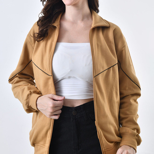 เสื้อฮู้ดซิปโอเวอร์ไซส์สำหรับผู้หญิง ผ้าฟลีซนุ่ม สวมใส่สบาย แฟชั่นลำลอง เสื้อคลุมฤดูหนาว - Product Image 4