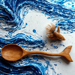 Cuchara de sopa grande de madera hecha a mano, venta al por mayor directa de fábrica de Vietnam, cuchara de cocina con etiqueta personalizada, utensilios de cocina - Product Image 3