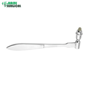 Marteau de percussion médical Traube 16 cm en acier inoxydable, outil de test des réflexes pour usage hospitalier - Product Image 3