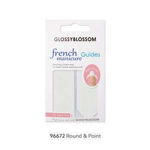 ShineB Easy French Nail Art Manicure Guides 2D Corea OEM ODM Mix Point Diseño recto Forma Pegatinas para uñas #96672 - Product Image 1